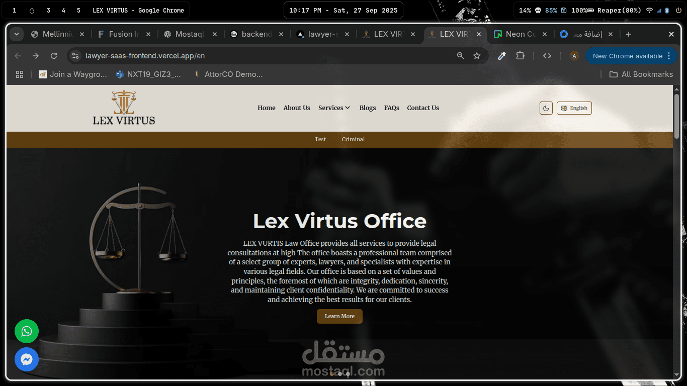 Lawyer Website with a simple CMS and blogs