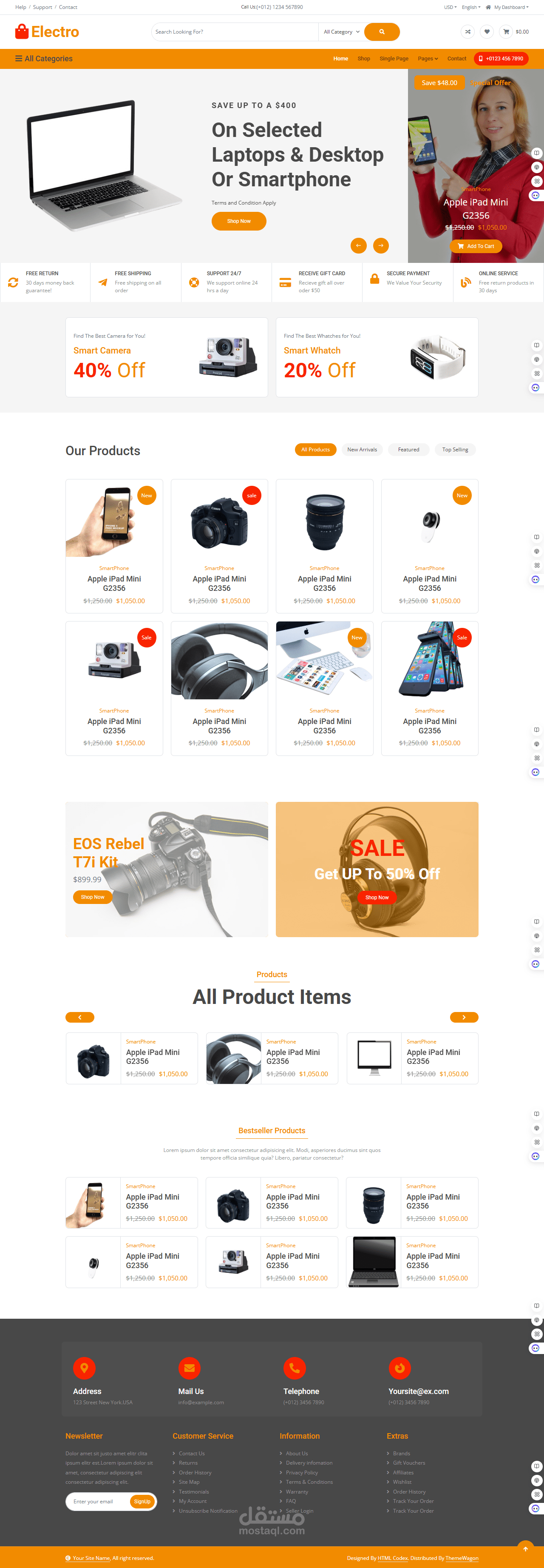Electro eCommerce Website