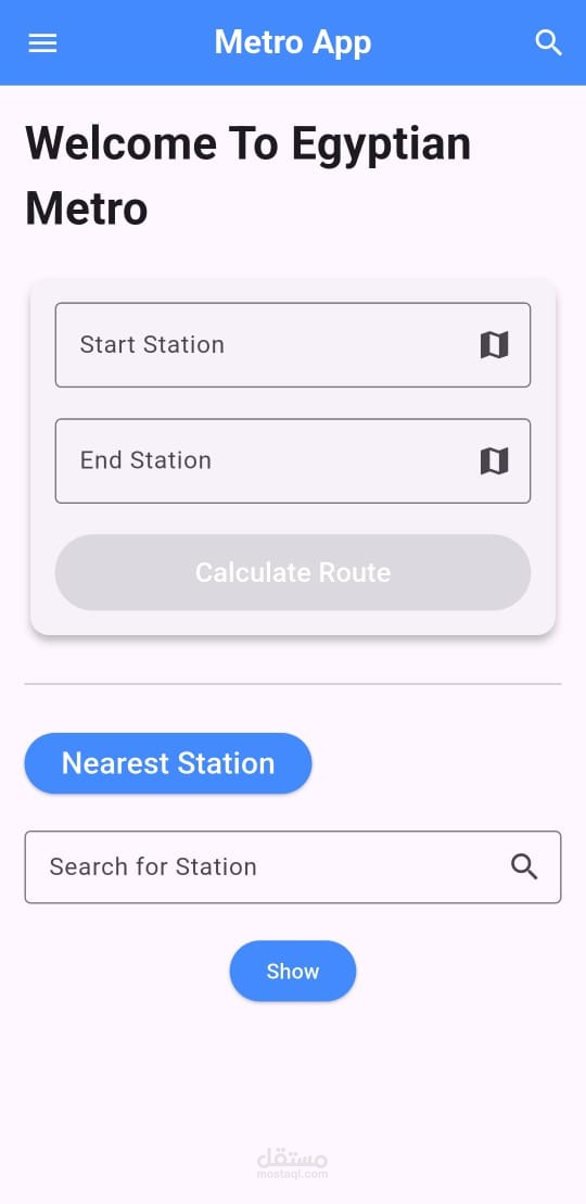 Metro App with Flutter