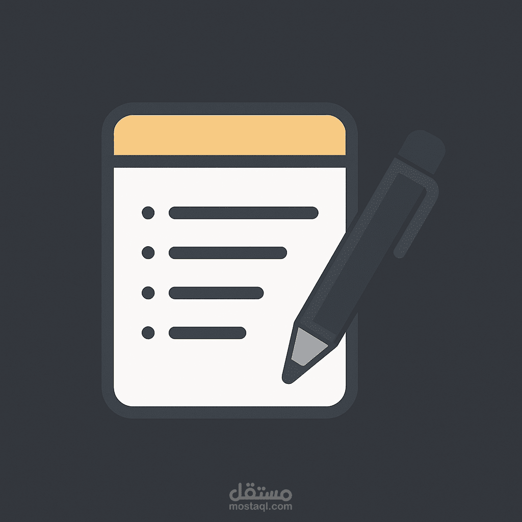 تطبيق لكتابة الملاحظات وحفظها