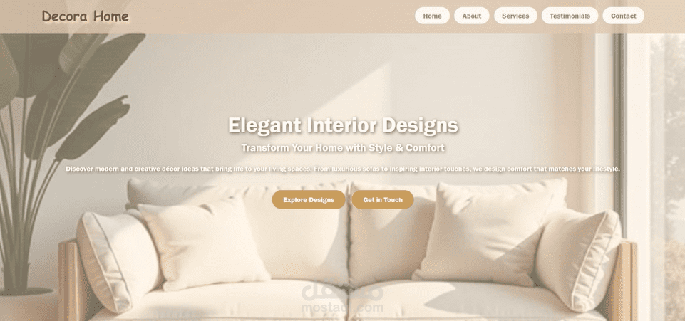E-commerce Website for Home Decor