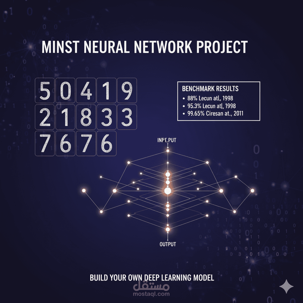 التعرف علي الأرقام المكتوبة يدويا بالتعلم العميق