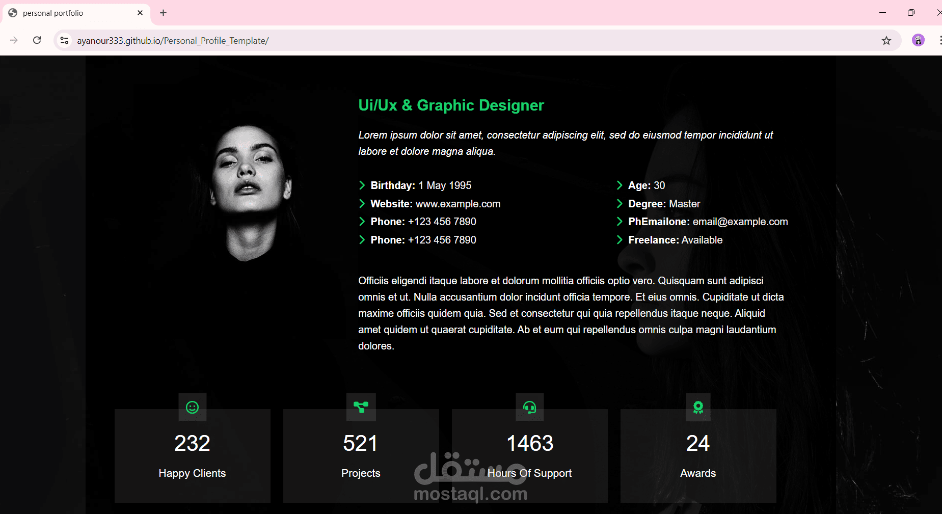 تصميم صفحة هبوط احترافية ومخصصة لمشروعك Landing page