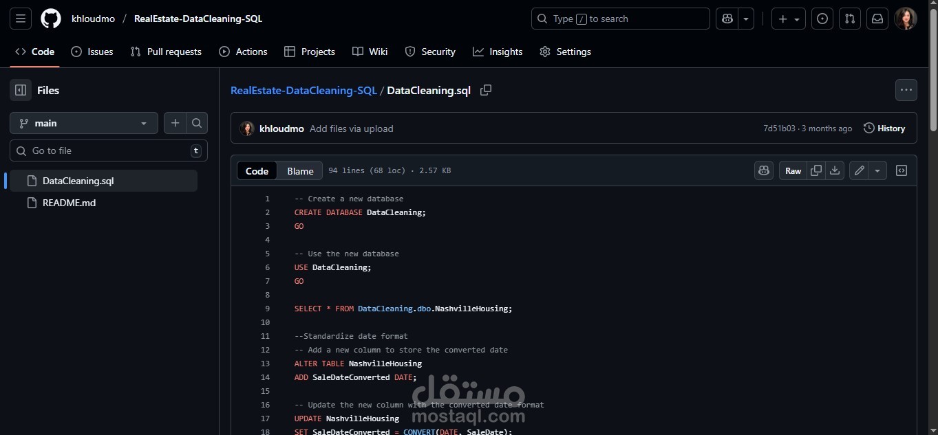 SQL | Data Cleaning for Nashville Housing Dataset