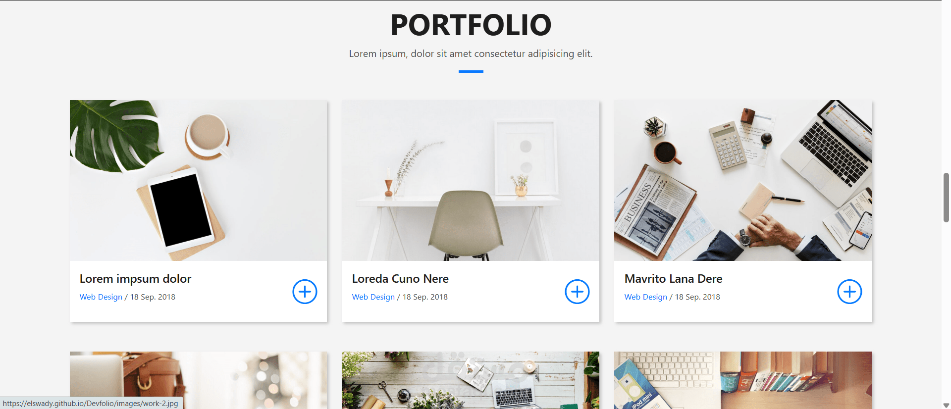 Devfolio (Landing page)