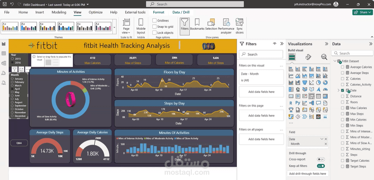 fitbit health tracking analysis