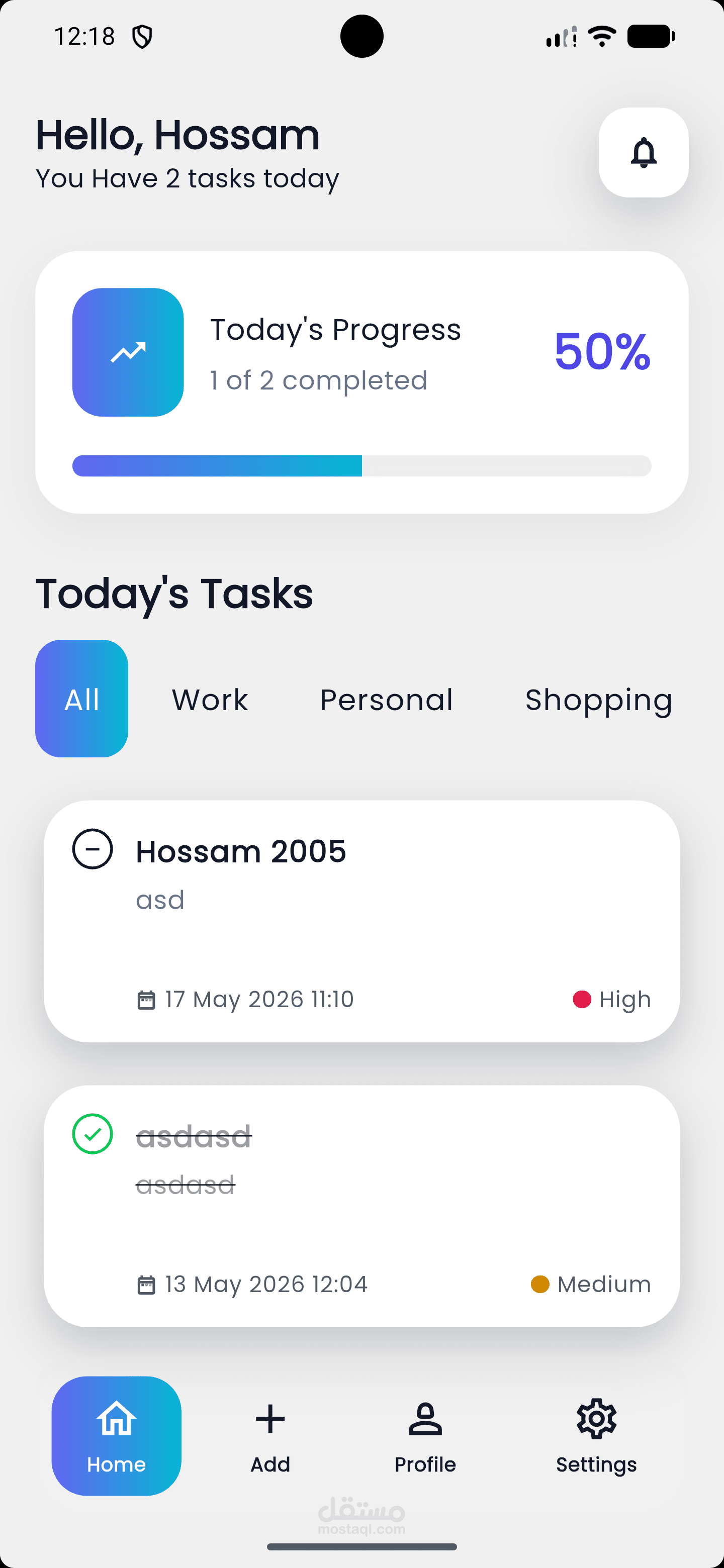Modern To-Do list