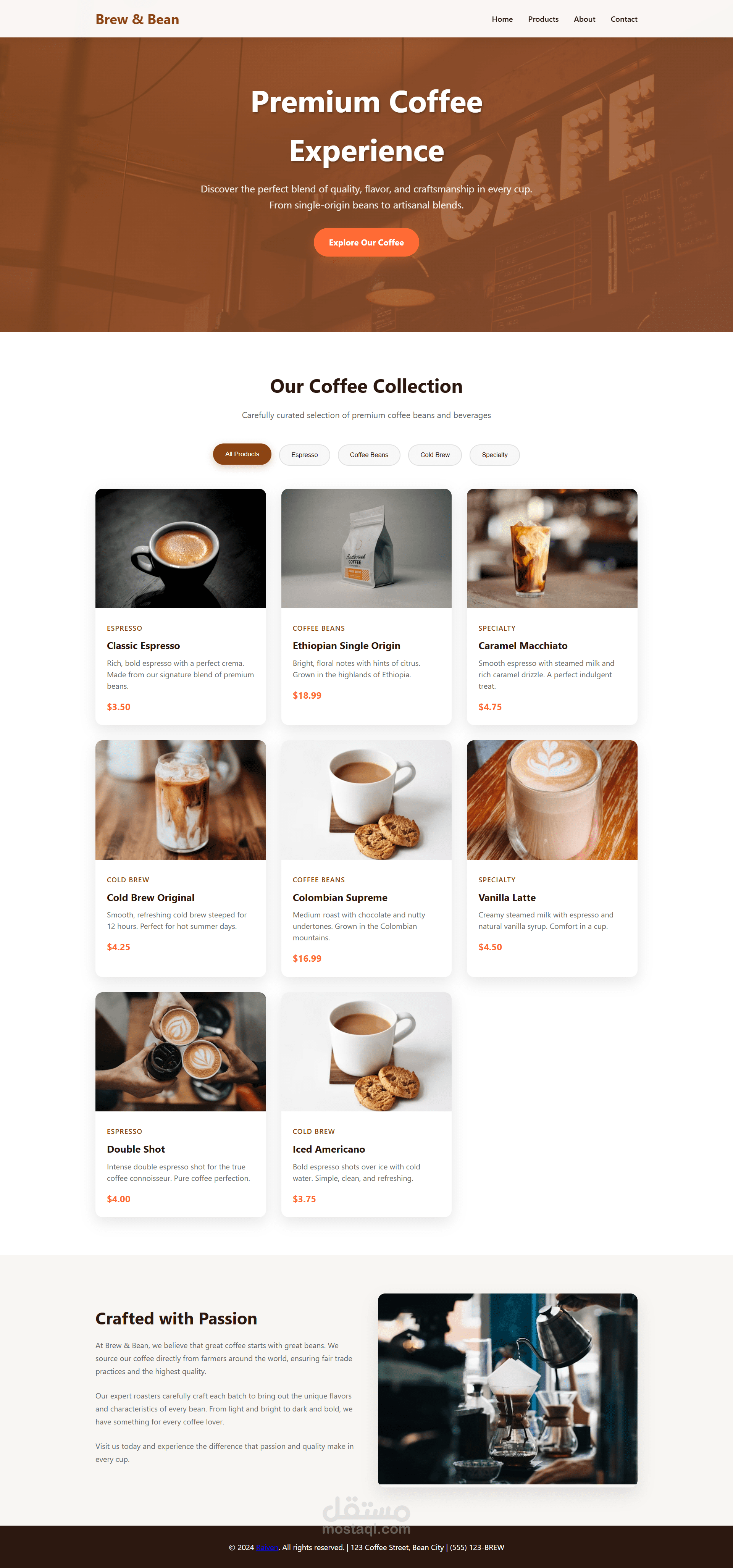 Premium Coffee Experience