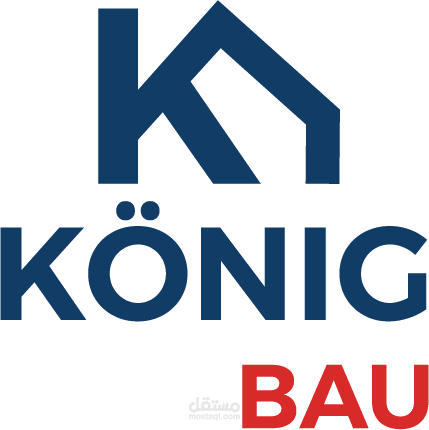 Modern logo for KÖNIG BAU