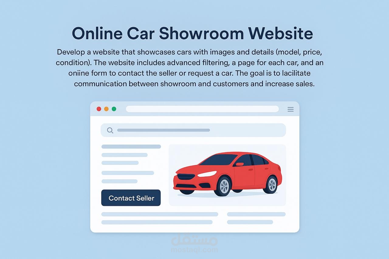 Online Car Showroom Website