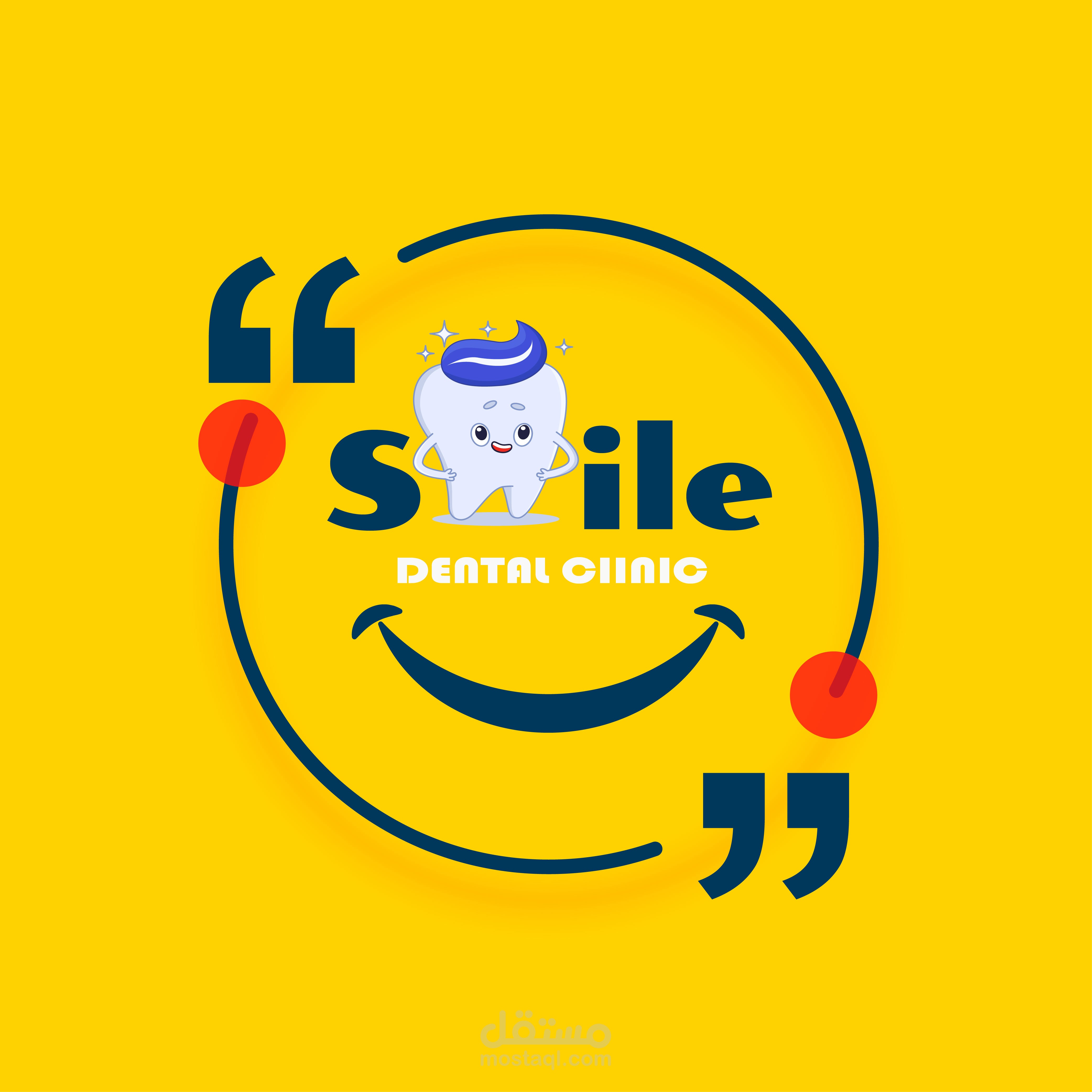 لوجو عيادة طبيب اسنان