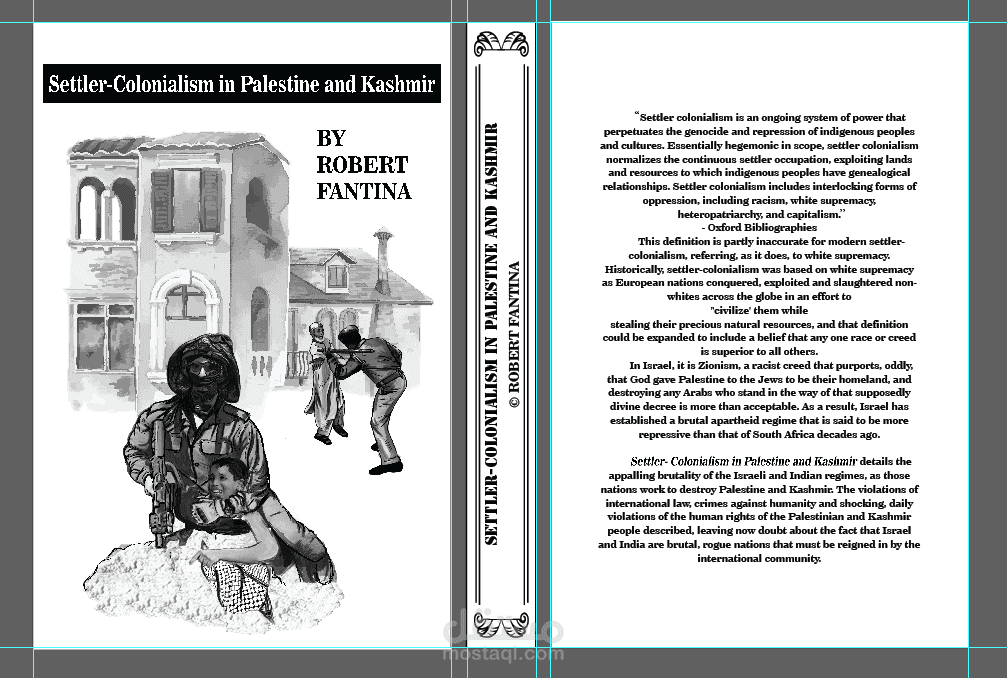 Settler-Colonialism in Palestine and Kashmir _______ROBERT  FANTINA ___ تصميم غلاف كتاب