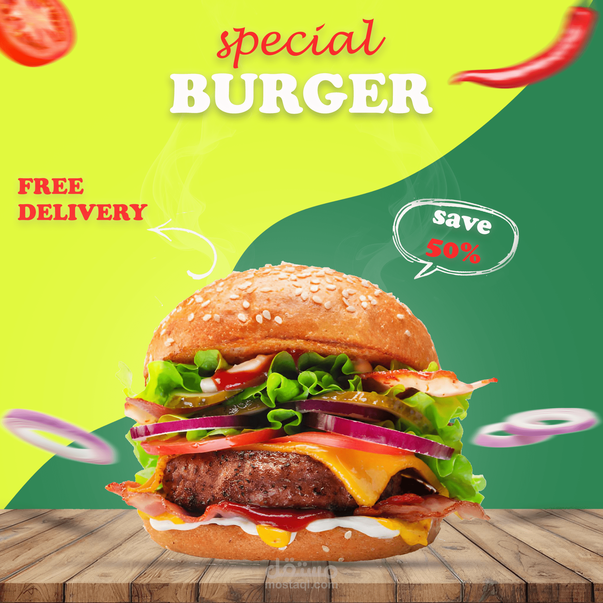 Burger Advertisement