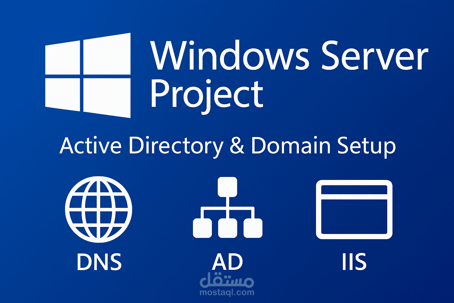 إعداد وإدارة Windows Server Domain Environment