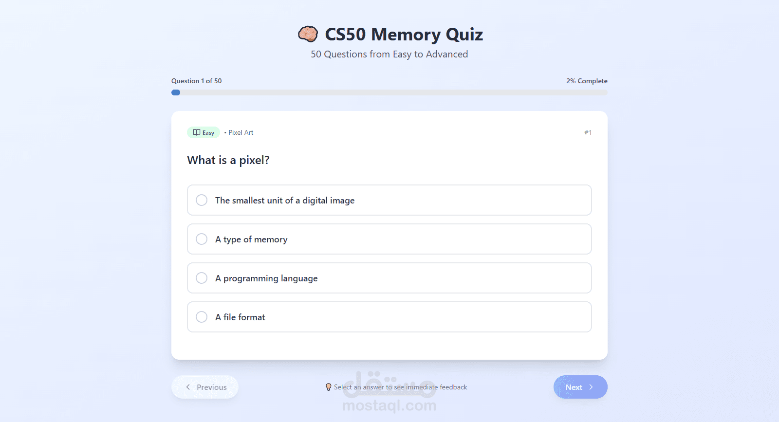 CS50 Memory Quiz