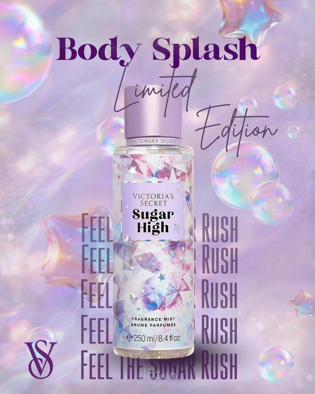 Victoria’s Secret – “Sugar High” Body Splash Ad Design
