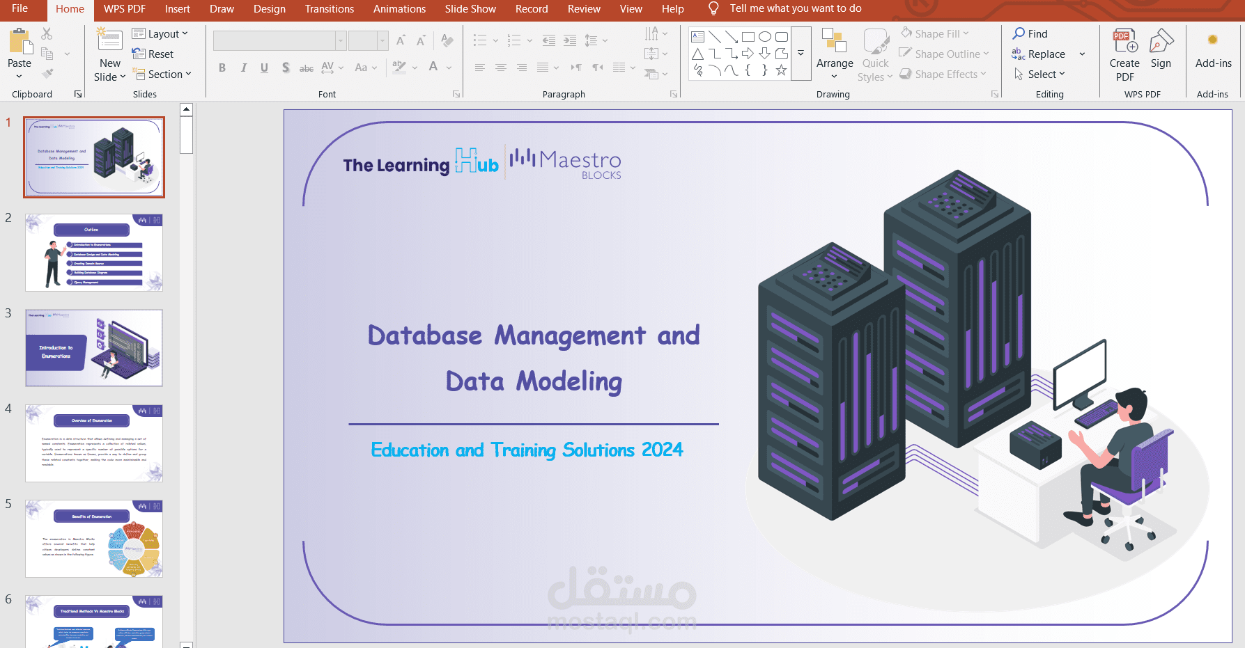 تصميم محتوى تعليمي باستخدام PowerPoint