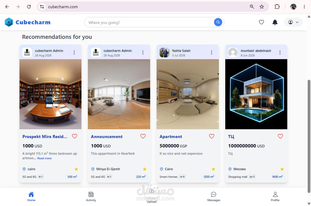 CubeCharm | Real Estate Platform
