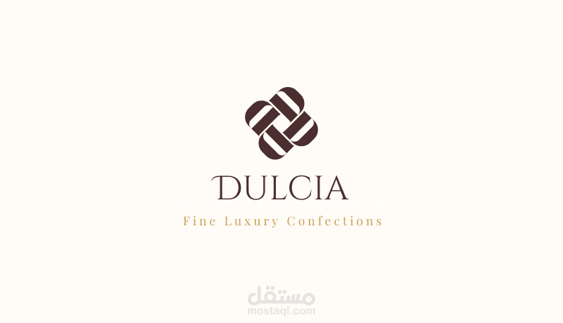 DULCIA ~شعار فاخر لعلامة تجارية للحلويات والشوكولاتة الفاخرة