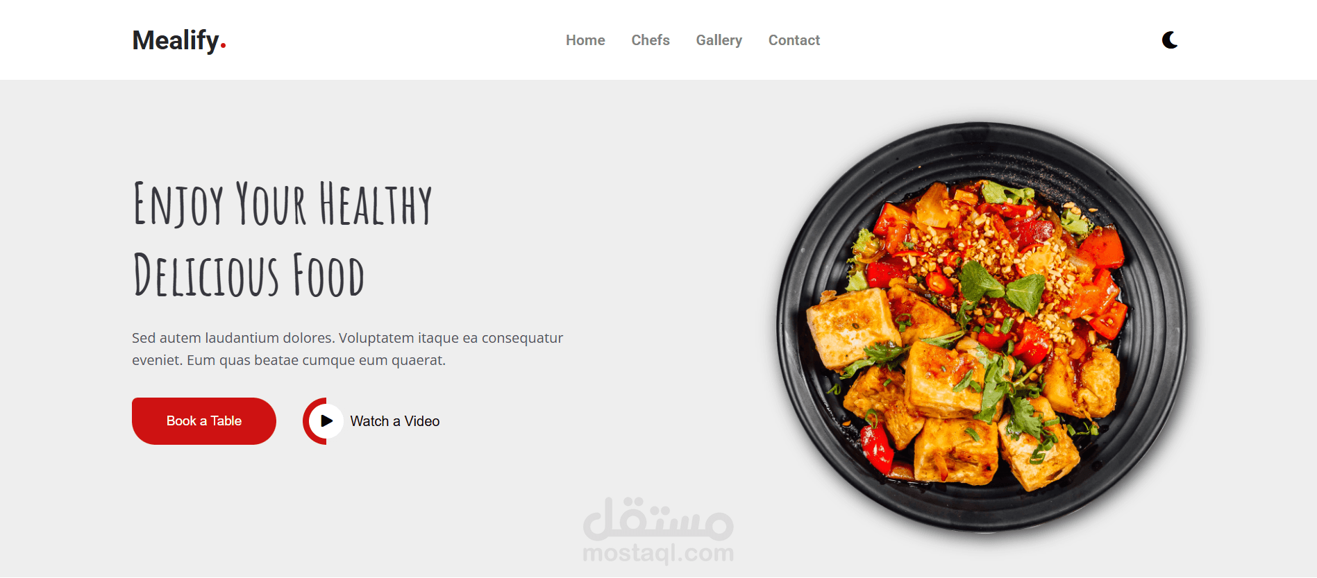 E-commerce Food Website