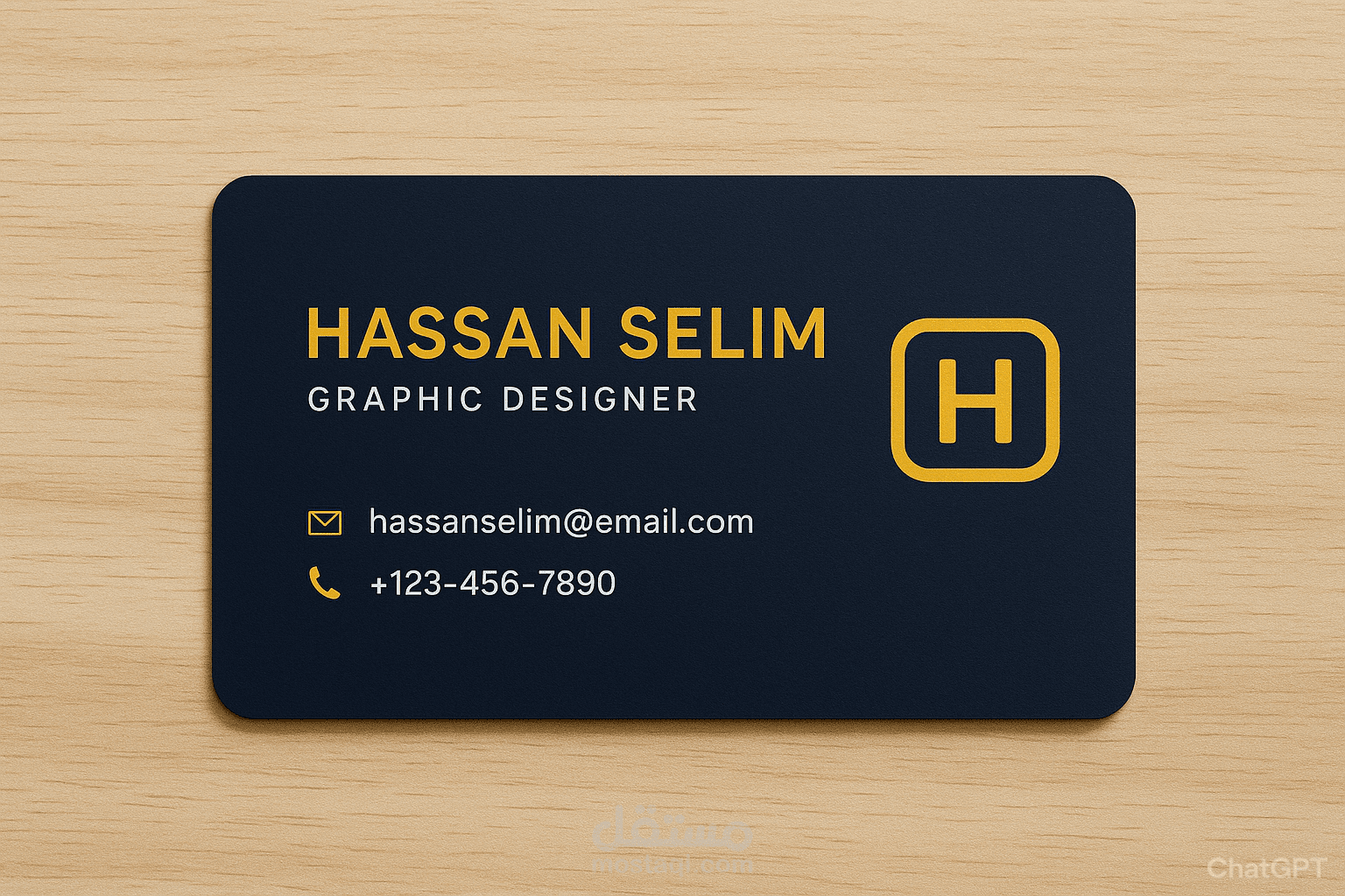 تصميم بطاقة أعمال – Hassan Selim