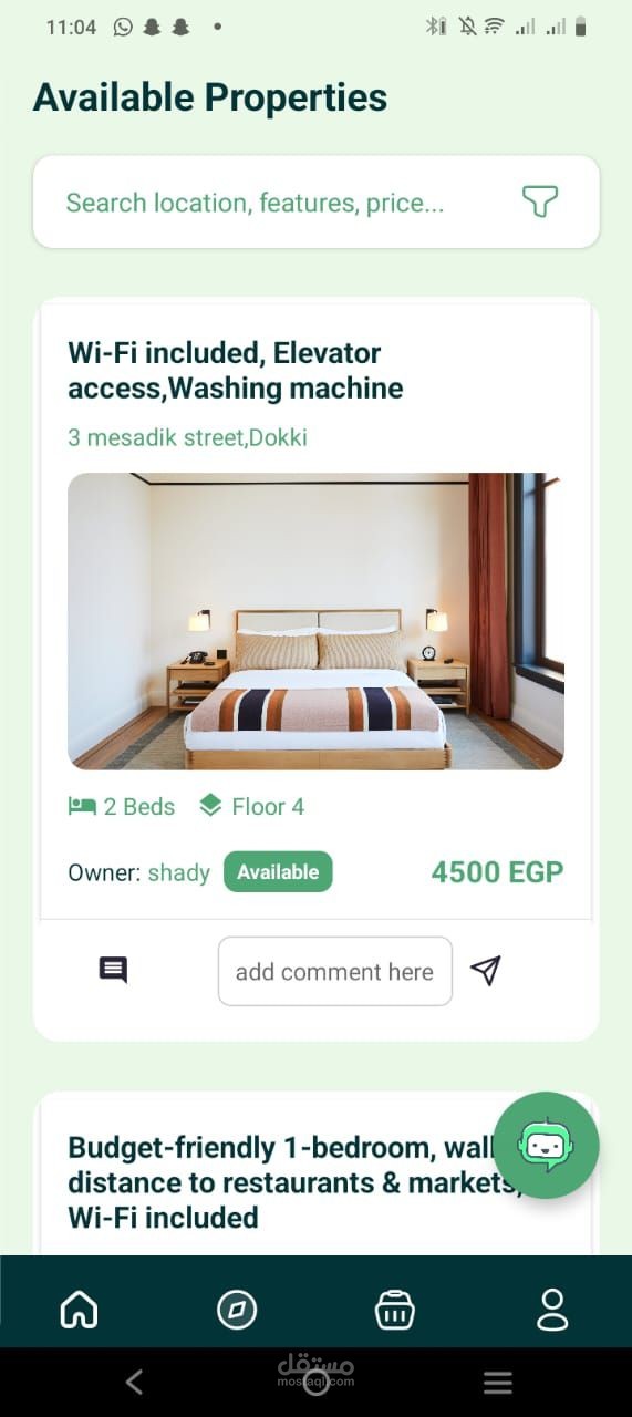 homy mobile application using react native