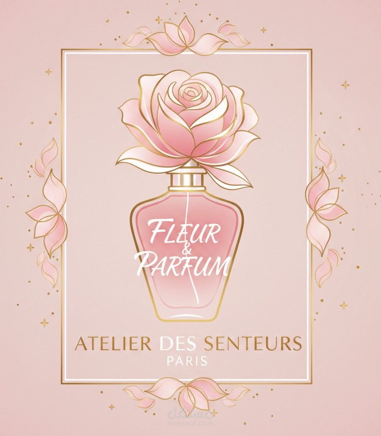 تصاميم لوغوهات لمتاجر بيع ورود وعطور