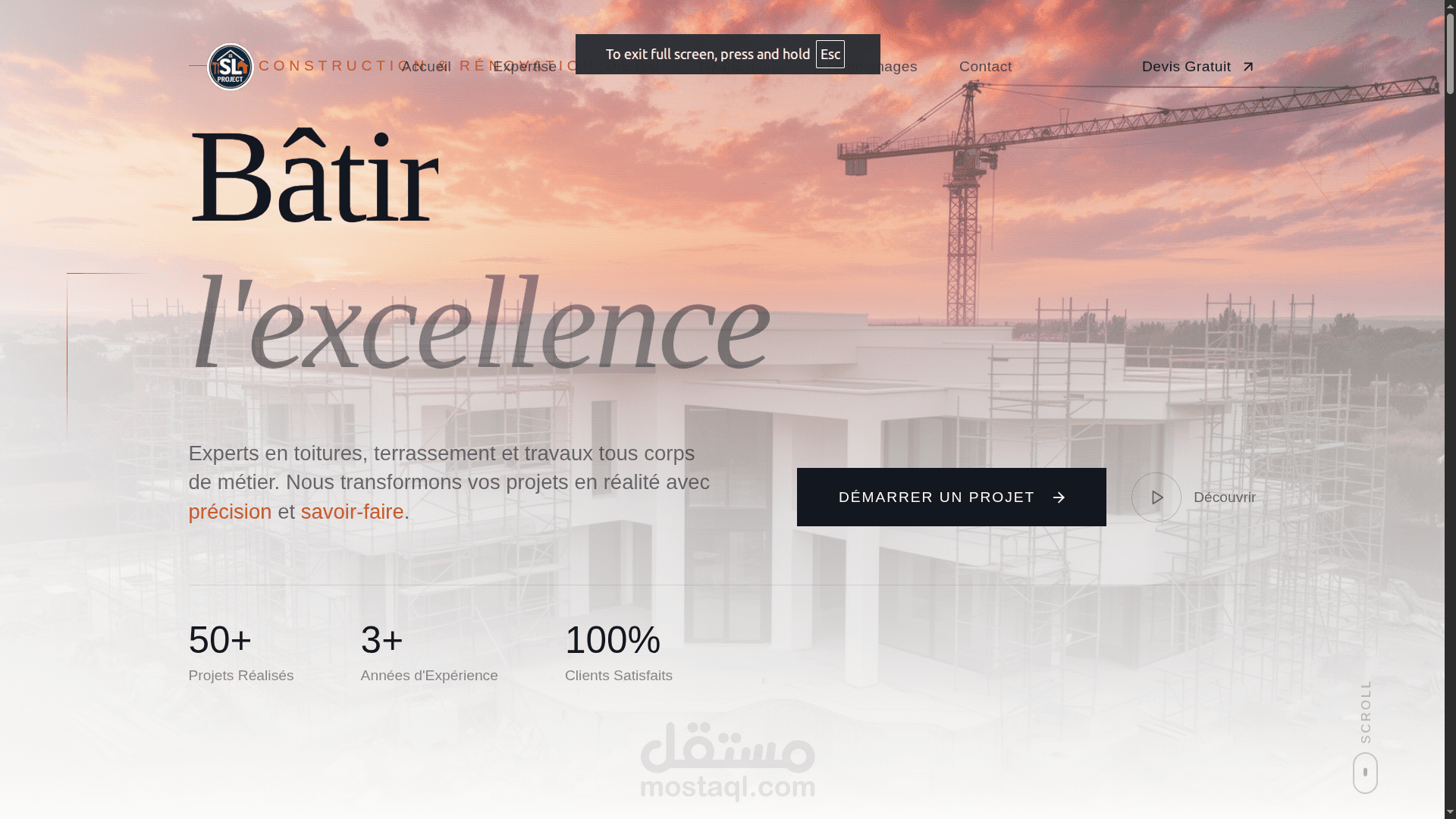 موقع خدمات البناء و التشييد الاحترافية