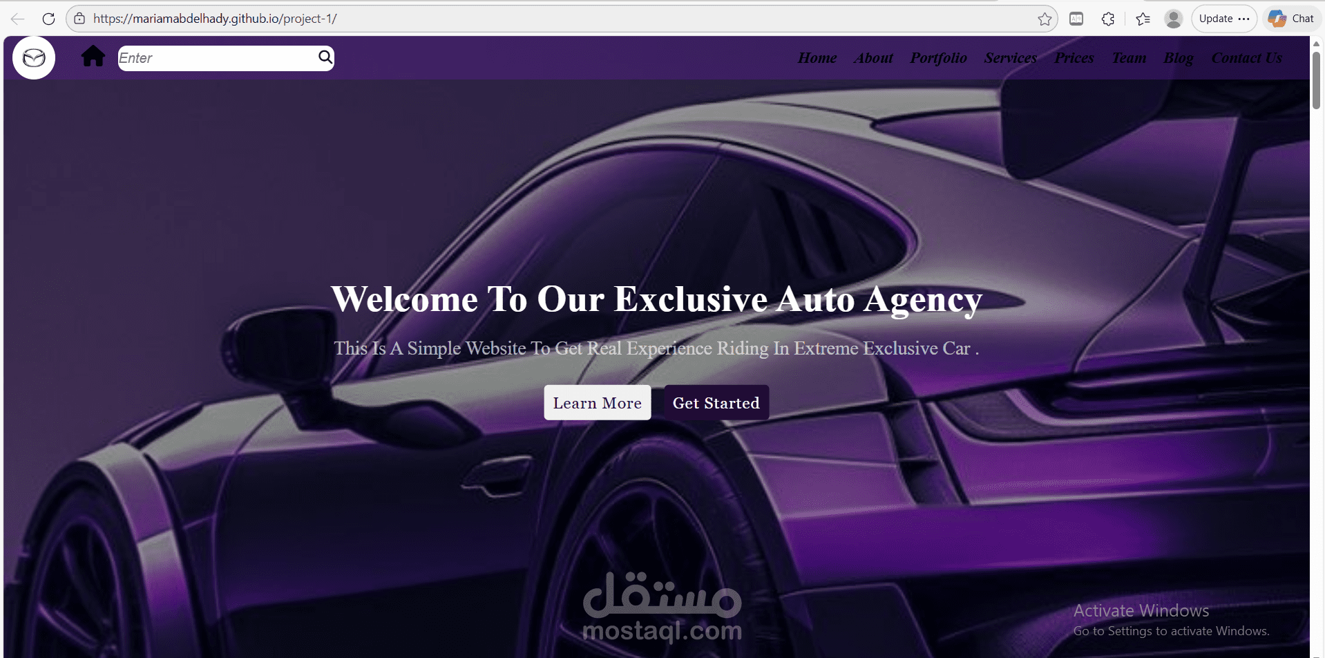Auto Agency Website