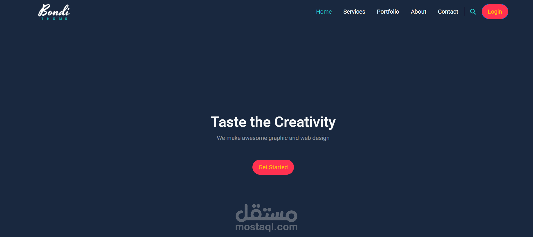 موقع Bondi لعرض محتوى عن البرمجة والتصميم
