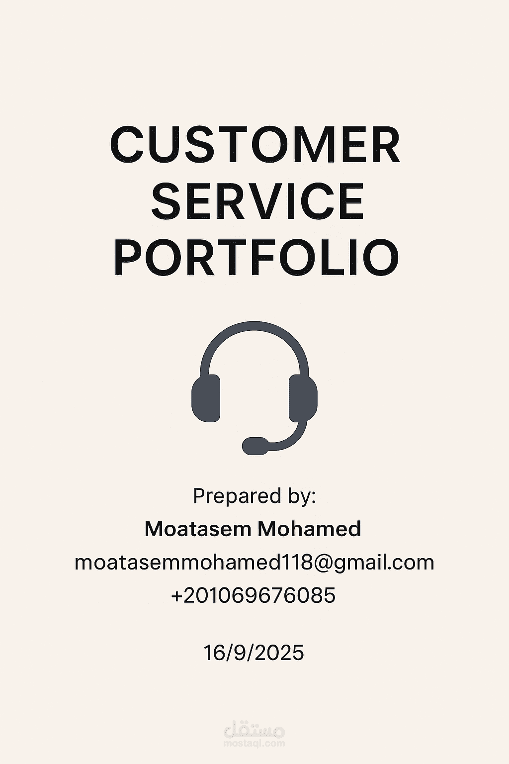 Customer Service Portfolio