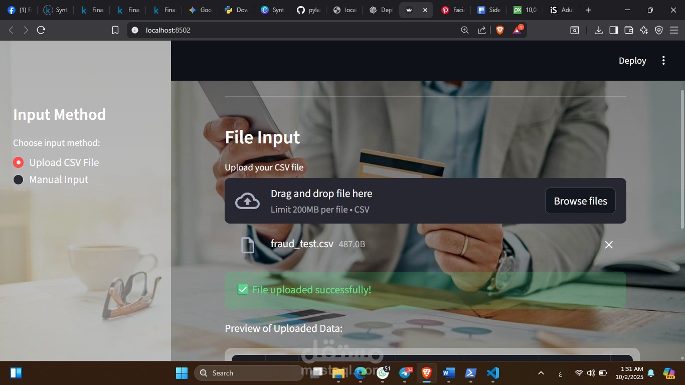 توقع عمليات الاحتلال (Financial Fraud Detection)
