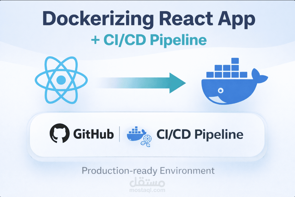 إنشاء تطبيق React باستخدام Docker مع إعداد CI/CD Pipeline