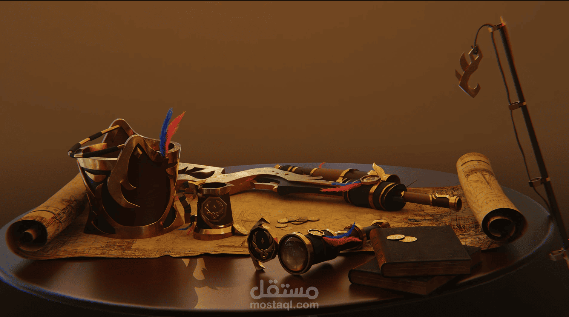 Stylized Pirate Table — CGI