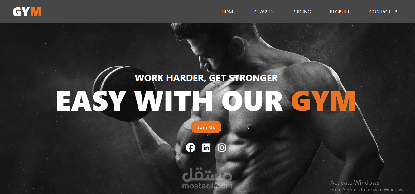 Gym Website ( Frontend)