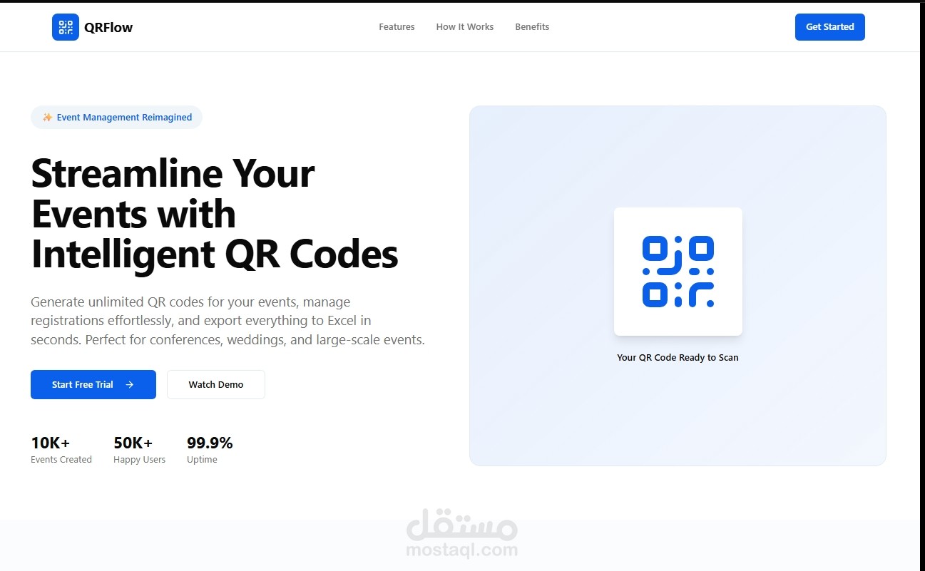 مولّد رموز QR للفعاليات