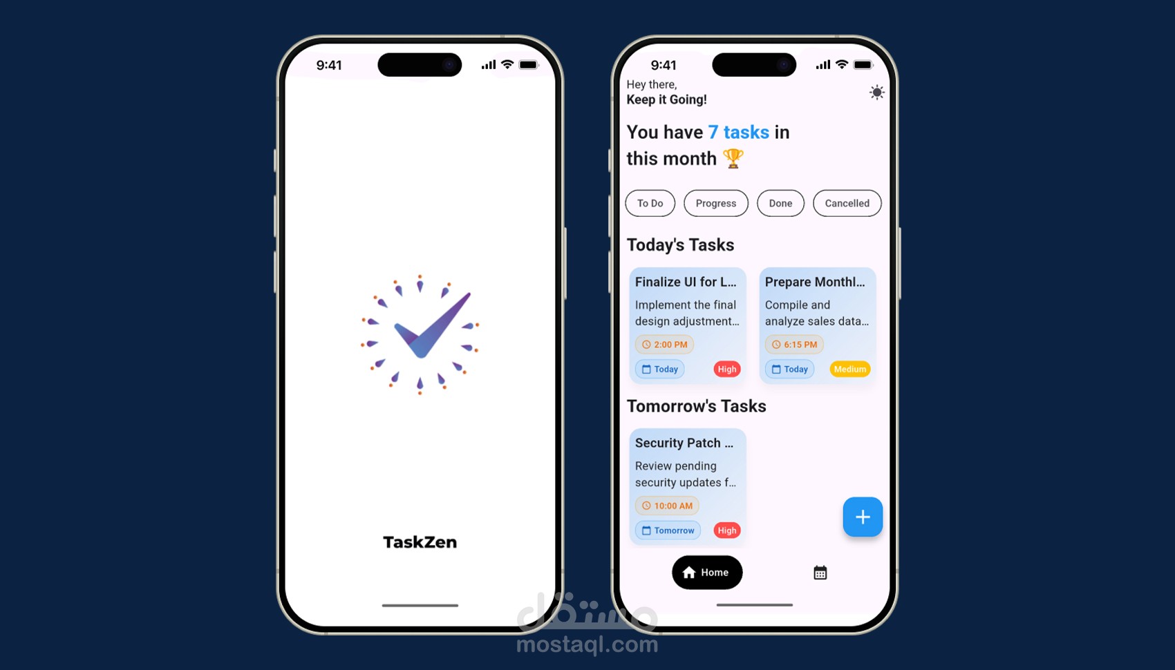TaskZen | تطبيق إدارة المهام