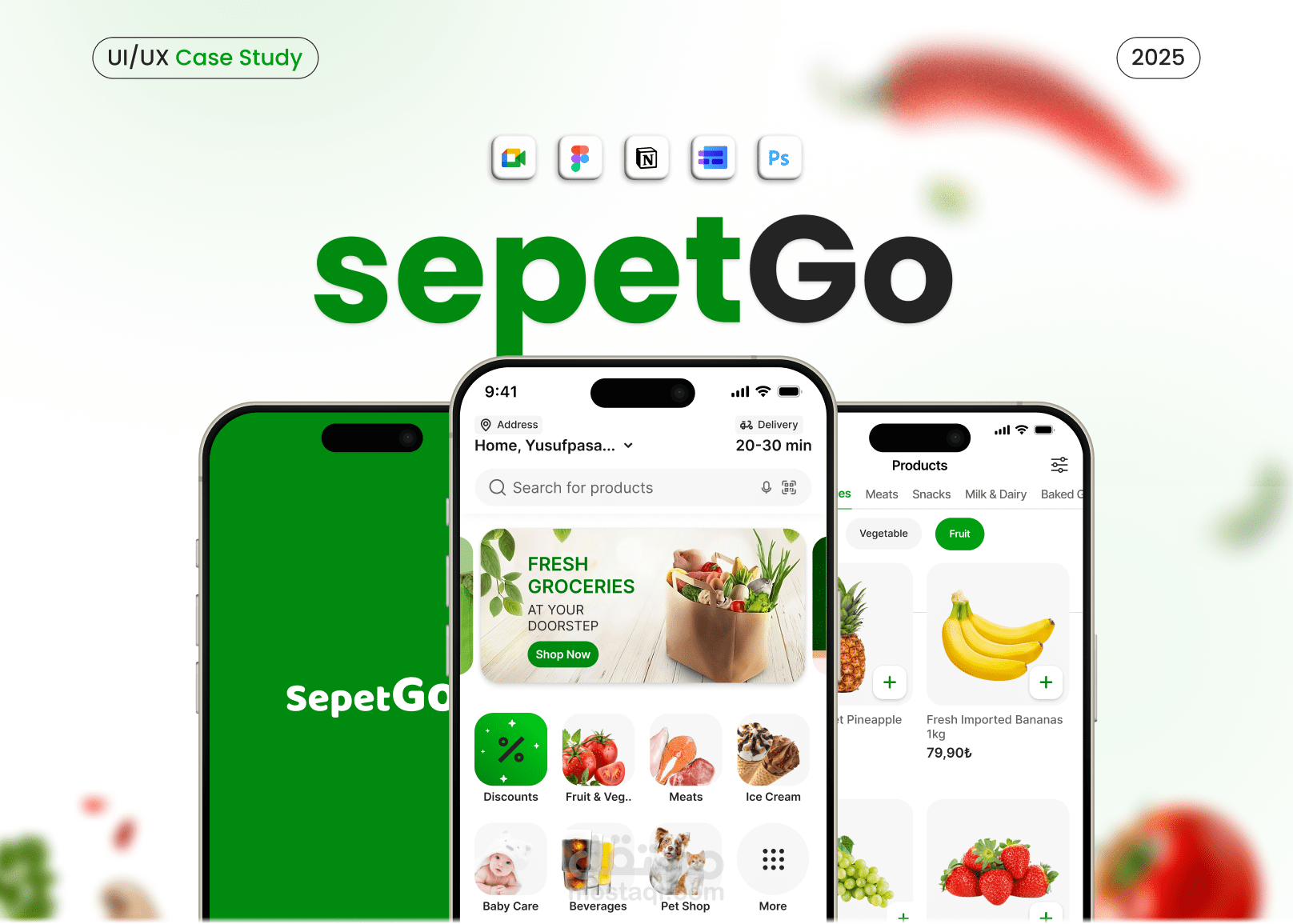 تصميم تطبيق توصيل المقاضي يهدف لحل مشاكل السوق وتقديم تجربة اكثر سلاسة