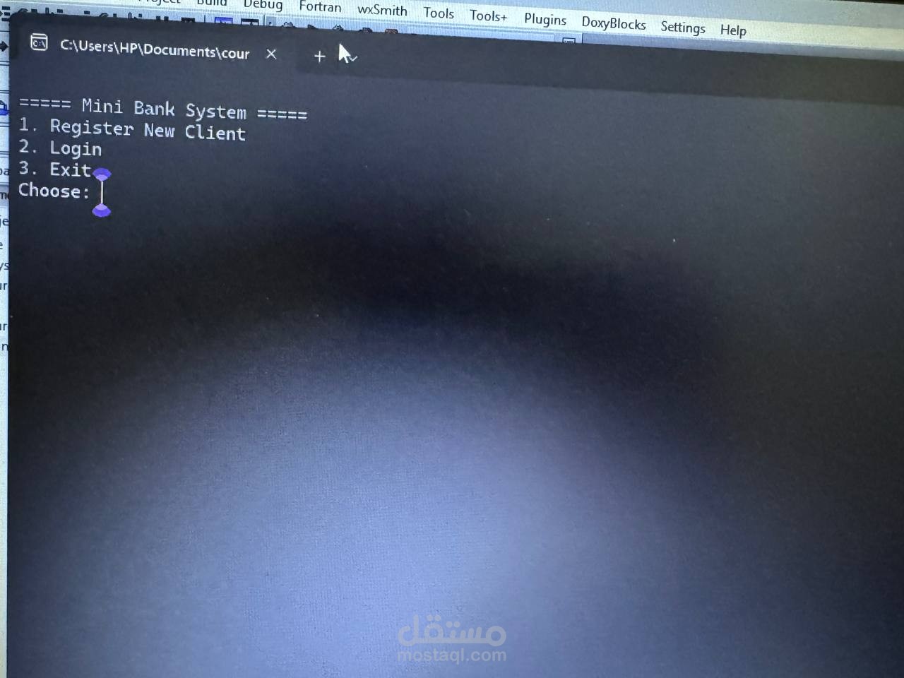 نظام بنك مبسط