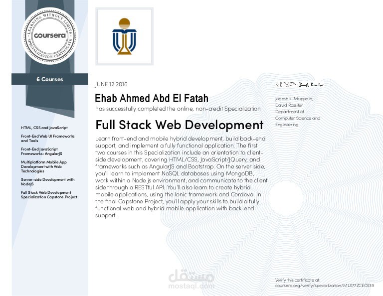 full webstack from coursera