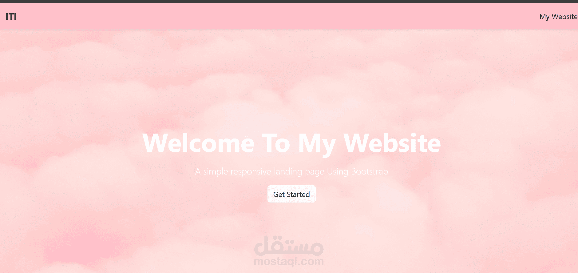 تصميم موقع تعريفي باستخدام    CSS & html & bootstrap