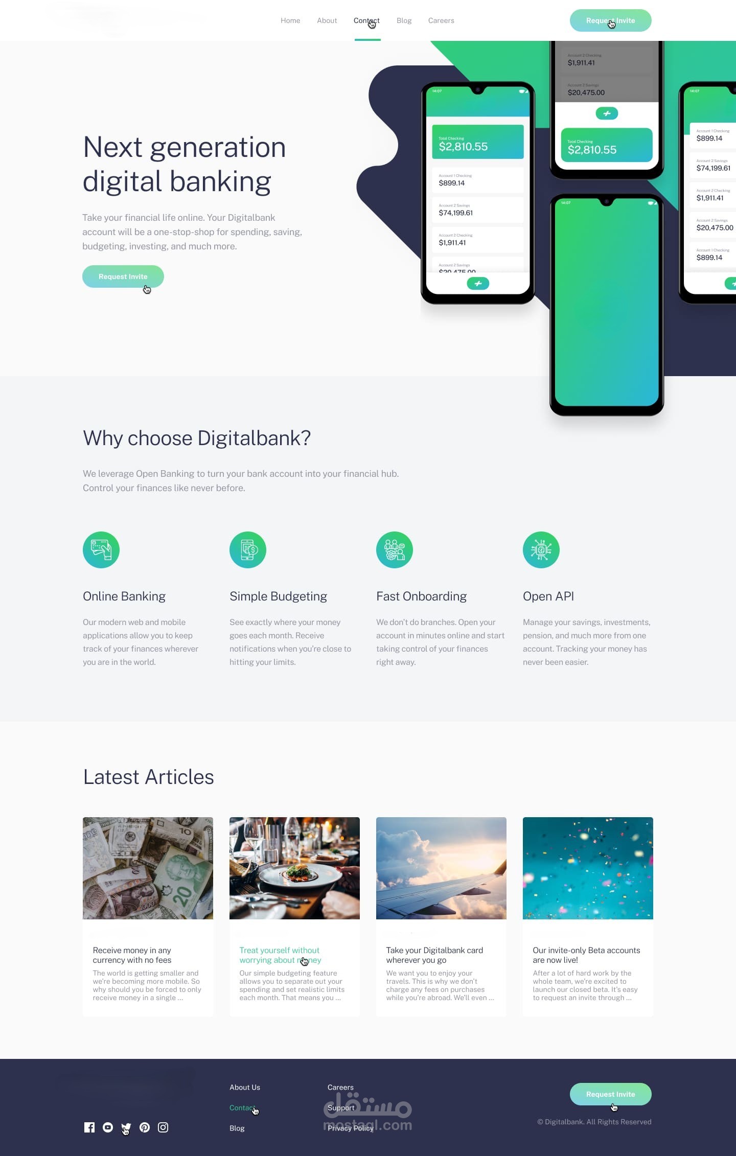 landing page