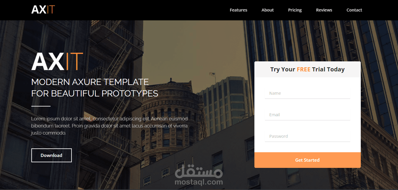 إعادة تصميم صفحة هبوط | HTML & CSS