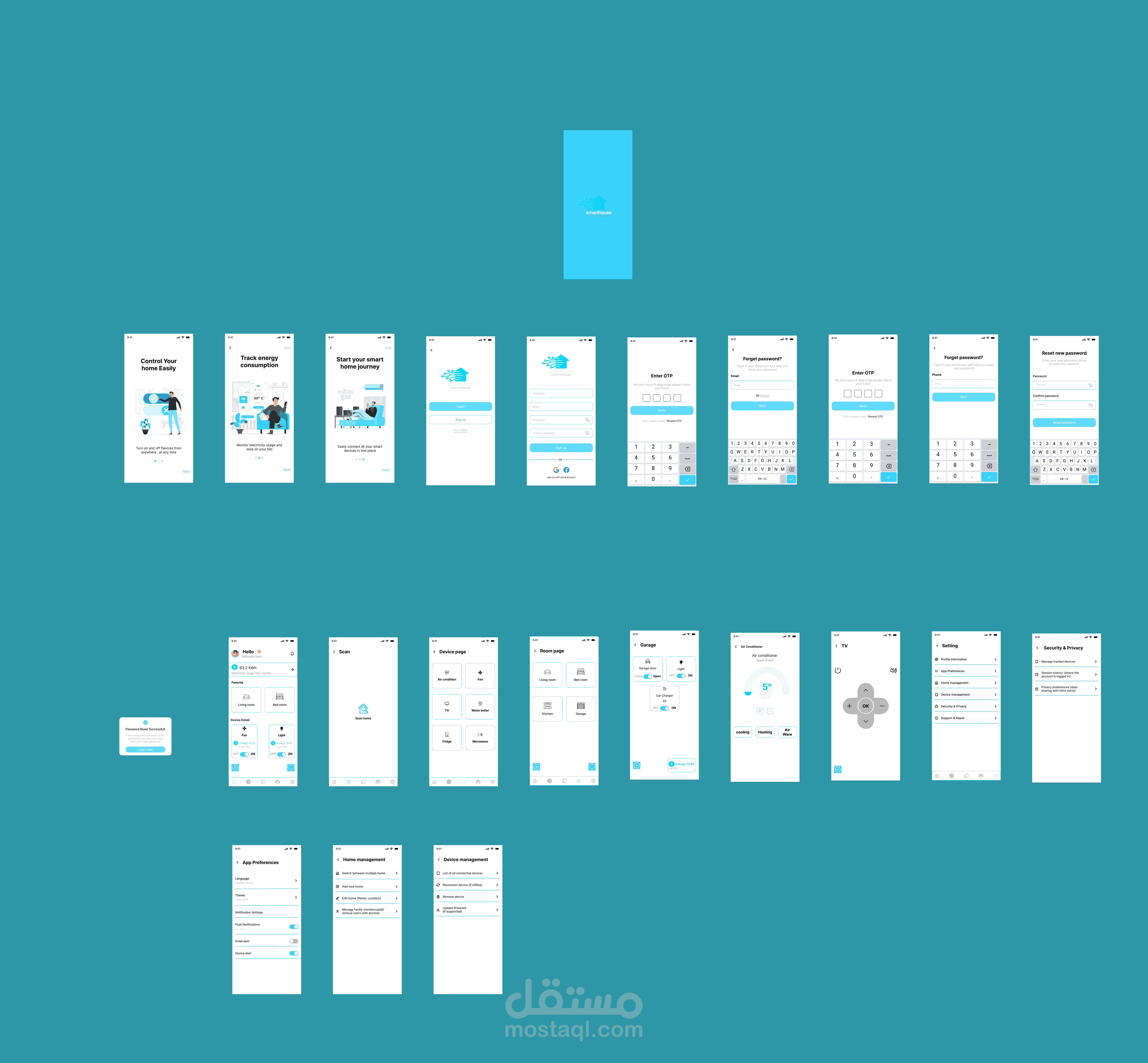 Smart Home UI/UX Design