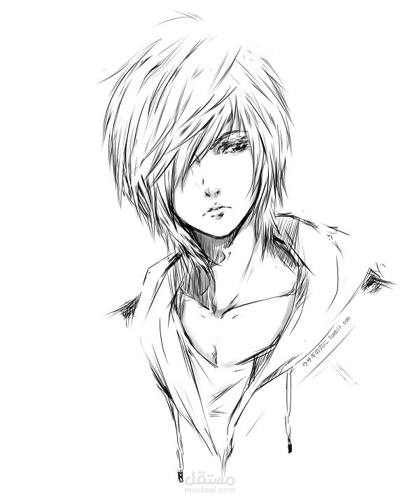 رسم شخصيات مانجا فوتوشوب و اليسترايتور