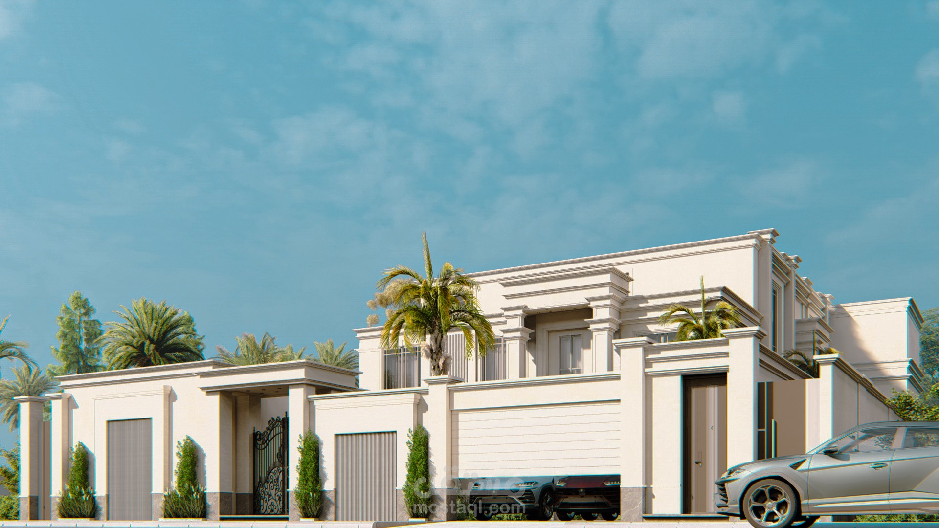 Luxury Modern Classic Villa | Residential Facade Design & Architectural Visualization