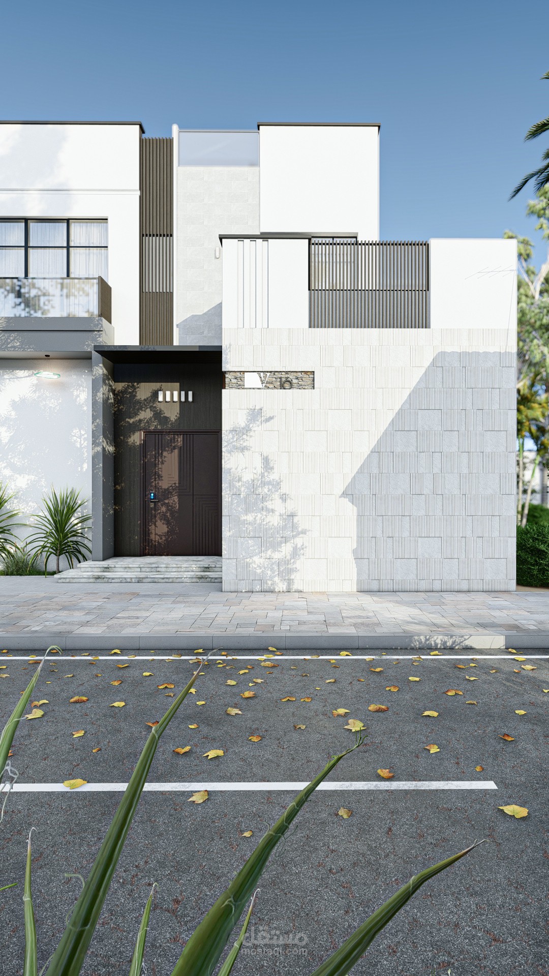 Modern Residential Villa Design | Contemporary Facade Visualization in Saudi Arabia