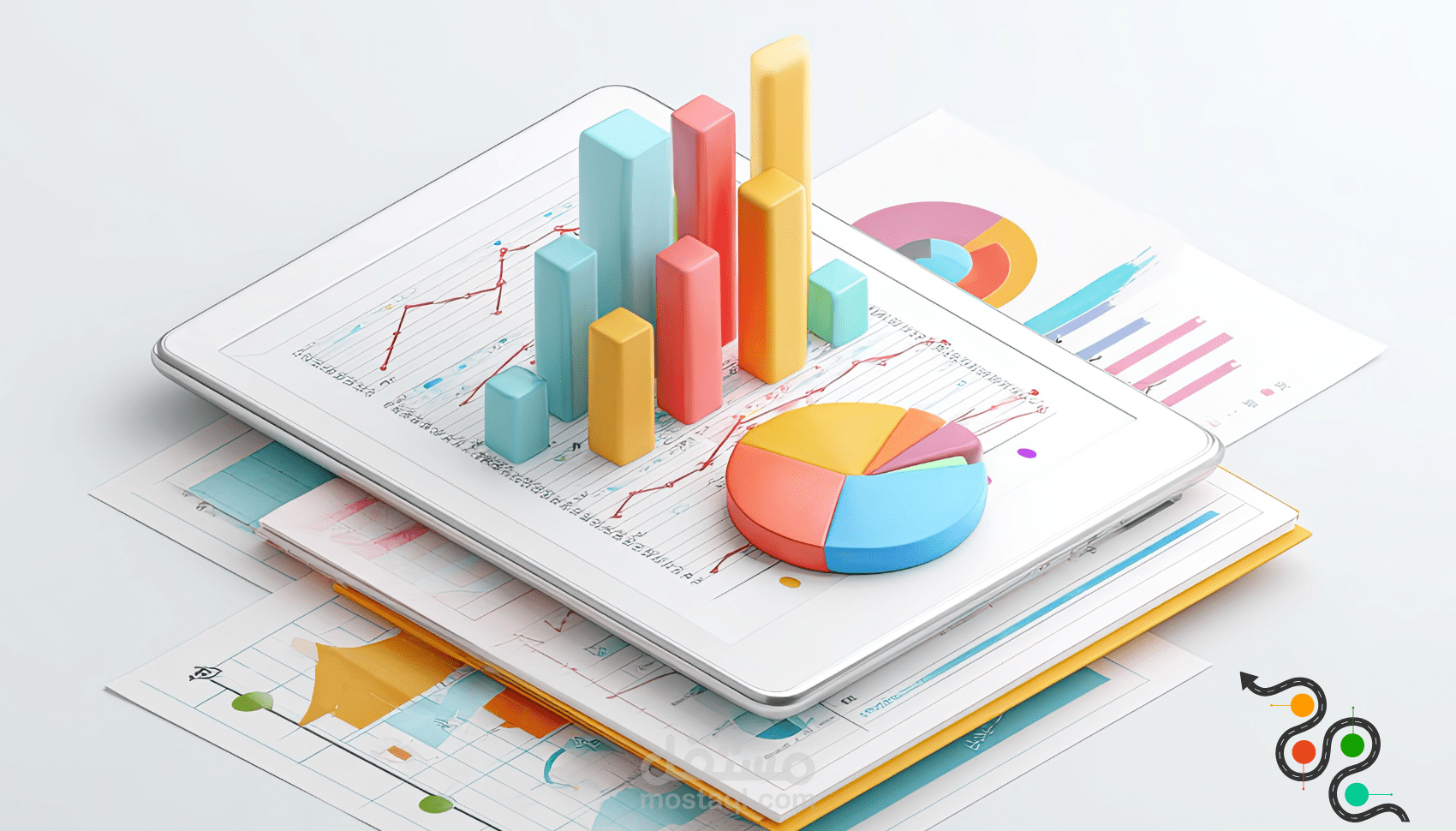 تصميم انفوجرافيك بصري مميز لشركتك