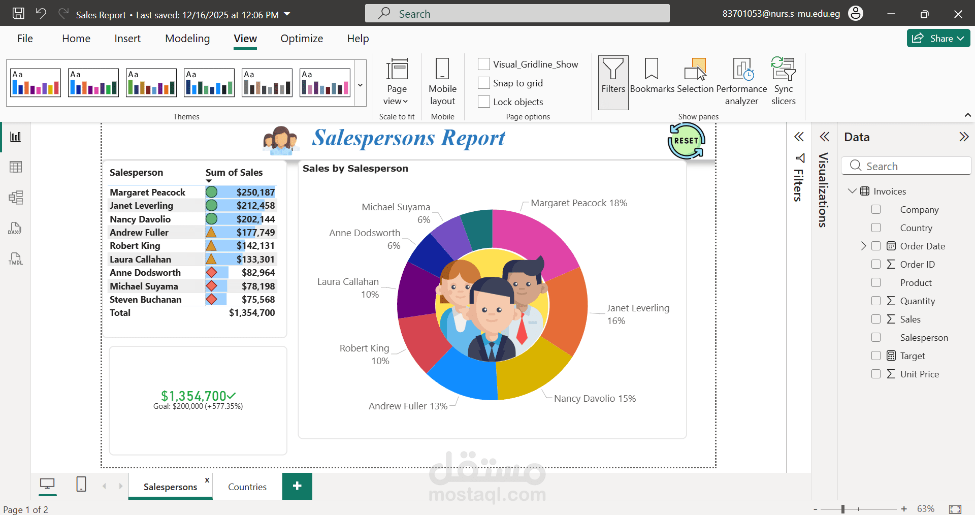 تحليل البيانات بإستخدام Excel , Power BI