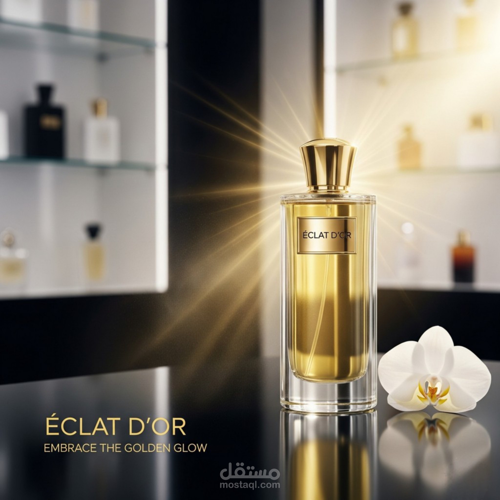 إعلان لماركه عطور فاخرة